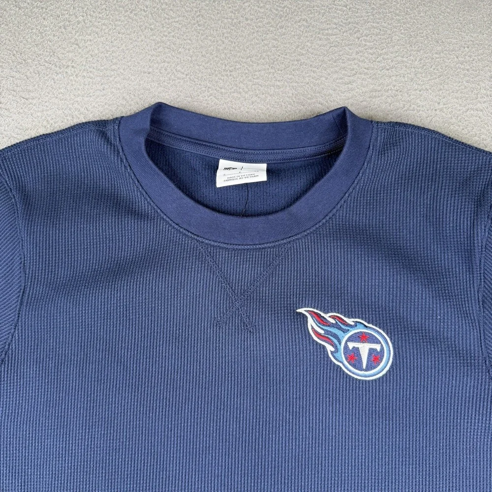 Tennessee Titans Sweatshirt Mens Small Blue NFL Football Nike‎ Waffle Knit $80